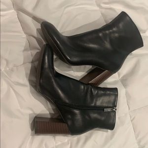 Black Zip-up Booties